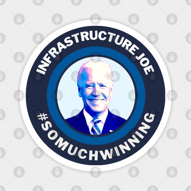 Infrastructure Joe #SOMUCHWINNING Magnet by TJWDraws